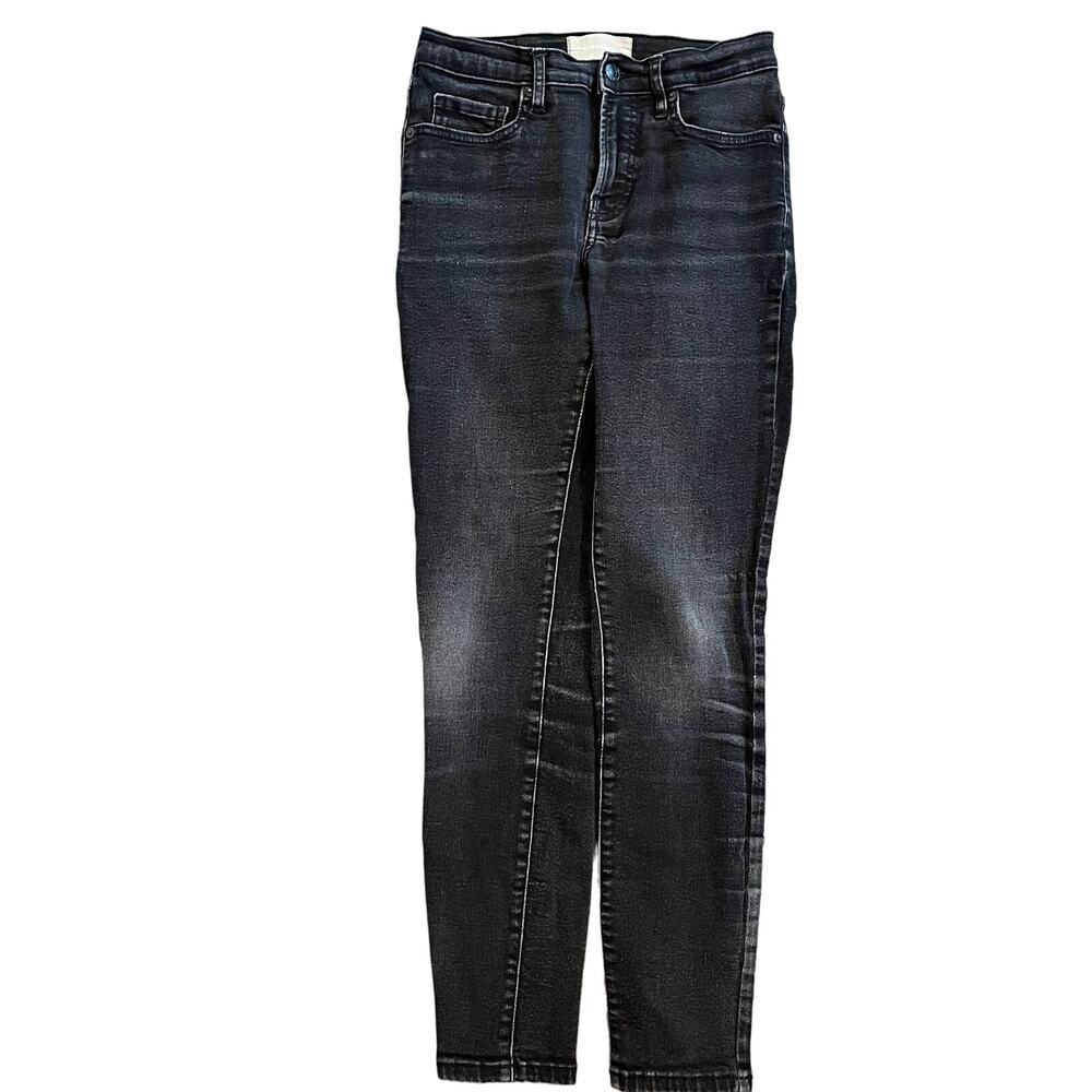 EVERLANE black premium denim mid rise skinny jeans womens size 27 pants